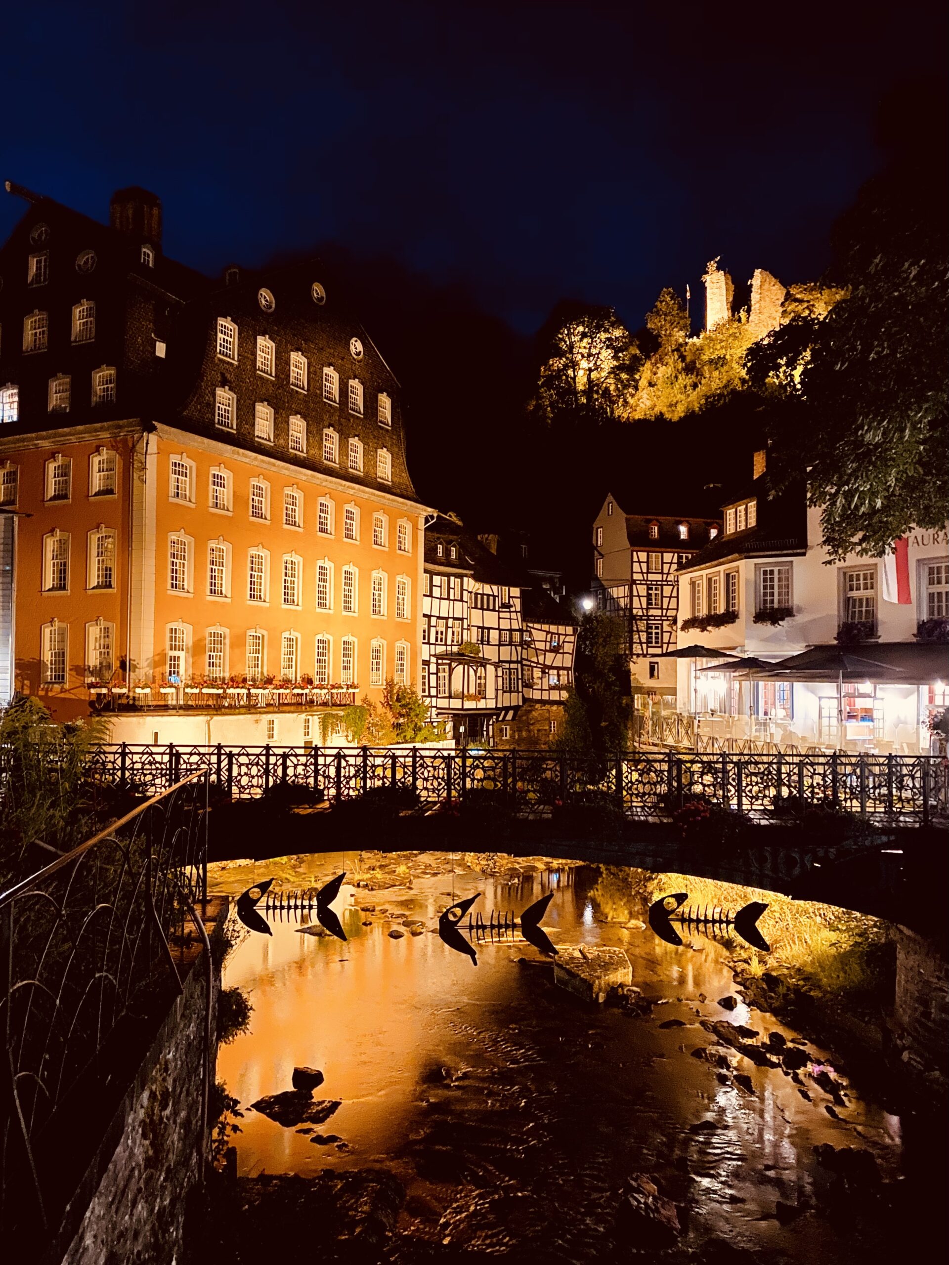 Fachwerkhäuser am Bach